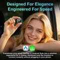 K6 Ultra1 2-in-1 langaton CarPlay/Android Auto -sovitin – Bluetooth 5.4, kaksikaistainen WiFi – oranssi