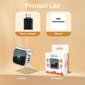 K6 Ultra1 2-in-1 langaton CarPlay/Android Auto -sovitin – Bluetooth 5.4, kaksikaistainen WiFi – hopea