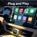 K6 Ultra1 2-in-1 langaton CarPlay/Android Auto -sovitin – Bluetooth 5.4, kaksikaistainen WiFi – hopea
