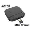 K712 langaton CarPlay/Android Auto AI Box – 4+32GB, Bluetooth 5.3, kaksikaistainen WiFi – musta