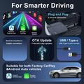 K712 langaton CarPlay/Android Auto -sovitin – 2+16 Gt, Bluetooth 5.3, kaksikaistainen WiFi – musta