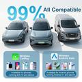 K712 langaton CarPlay/Android Auto -sovitin – 2+16 Gt, Bluetooth 5.3, kaksikaistainen WiFi – musta
