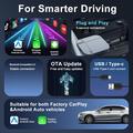 K712 Langaton CarPlay/Android Auto -sovitin – 2+16 Gt, Bluetooth 5.3, kaksikaistainen WiFi – hopea