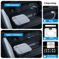 K712 Langaton CarPlay/Android Auto -sovitin – 2+16 Gt, Bluetooth 5.3, kaksikaistainen WiFi – hopea