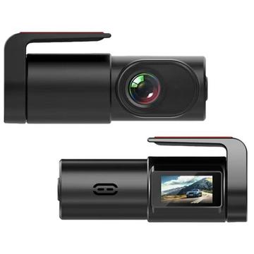 K8 1080p WiFi-ajokamera - yönäkö, ääniohjaus, 140° laajakulmaobjektiivi - musta