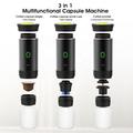 KF-JN-02 3-in-1 kannettava sähköinen espressokeitin retkeilyyn - musta