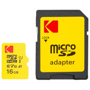 Kodak Extra Performance microSDHC -muistikortti EKMSDM16GHC10J6 16 Gt, luokka 10, UHS-I, U1