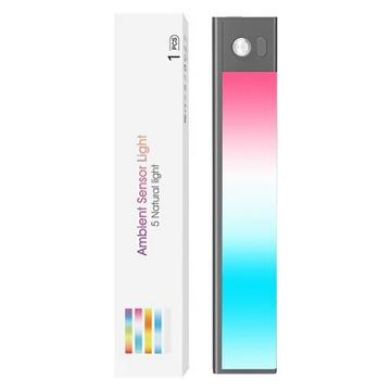 L1-021 RGB-kaapin LED-valo liiketunnistimella - 23.3cm - Tahrata