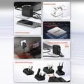 LDNIO Q2618 65W:n GaN-pikalaturi vaihdettavilla pistokkeilla - USB-C/USB-A - musta