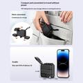 LDNIO Q2618 65W:n GaN-pikalaturi vaihdettavilla pistokkeilla - USB-C/USB-A - musta