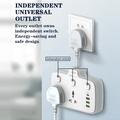 LDNIO SC2413 20W:n pistorasia, jossa on 2 verkkovirtapistoketta, 4 USB-porttia ja PD-pikalataus