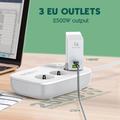LDNIO SEW3452 WiFi-älypistorasia - 30W:n PD-pikalataus, 3 EU-pistorasiaa, 4 USB-porttia ja sovelluksen kautta toimiva kaukosäädin