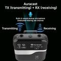 LE526 Bluetooth 6.0 Auracast -äänisovitin mikrofonilla - musta