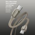 Ldnio LC122-C -punottu USB-C-pikalatauskaapeli - 1m, 65W - titaanikulta