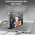 Ldnio LC122-C -punottu USB-C-pikalatauskaapeli - 1m, 65W - titaanikulta