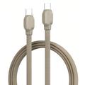 Ldnio LC212C punottu USB-C-pikalatauskaapeli - 2m, 65W - titaanikulta