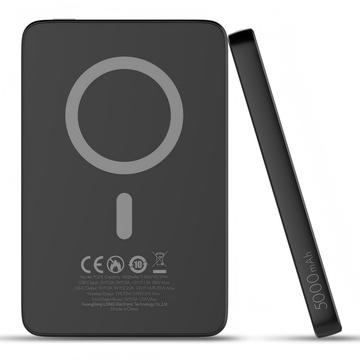 Ldnio PQ28 Ultra Slim langaton MagSafe-varavirtalähde 5000mAh - musta