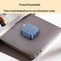 Ldnio Q8 100W GaN-pikalaturi - 3 x USB-C, USB-A, Lightning - sininen