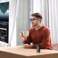 Lemorele HD200 AR-lasit, HDMI/USB-C-sovitin Fire TV Stickille - musta