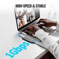 Lemorele TC24L 5-in-1 USB-C -keskitin - HDMI, Gigabit Ethernet, USB-C, 2x USB-A