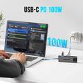 Lemorele TC24L 5-in-1 USB-C -keskitin - HDMI, Gigabit Ethernet, USB-C, 2x USB-A