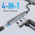Lemorele TC53 Compact 4-in-1 USB 3.0 -keskitin – harmaa