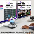 Lemorele TC800 9-in-1 USB-C -keskitin Mac Mini M4/M4 Pro -mallille - musta