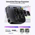 Lemorele TC800 9-in-1 USB-C -keskitin Mac Mini M4/M4 Pro -mallille - musta