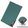 Lenovo Idea Tab Pro Gen 2 Tri-Fold Series Smart Folio -kotelo - Mustanvihreä
