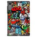 Lenovo Idea Tab Pro Gen 2 Tri-Fold Series Smart Folio -kotelo - Graffiti