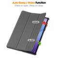 Lenovo Idea Tab Pro Gen 2 Tri-Fold Series Smart Folio -kotelo - harmaa