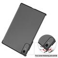 Lenovo Idea Tab Pro Gen 2 Tri-Fold Series Smart Folio -kotelo - harmaa