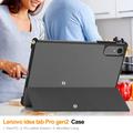 Lenovo Idea Tab Pro Gen 2 Tri-Fold Series Smart Folio -kotelo - harmaa