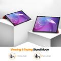 Lenovo Idea Tab Pro Gen 2 Tri-Fold Series Smart Folio -kotelo - punainen