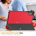 Lenovo Idea Tab Pro Gen 2 Tri-Fold Series Smart Folio -kotelo - punainen