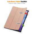 Lenovo Idea Tab Pro Gen 2 Tri-Fold Series Smart Folio -kotelo - ruusukultainen