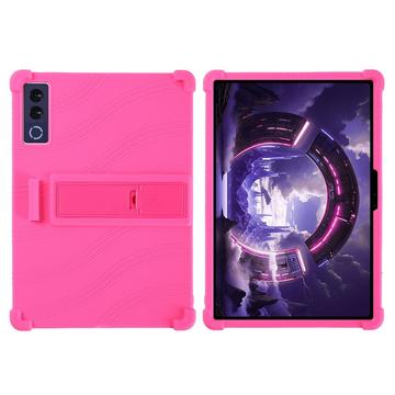 Lenovo Legion Y900 13 Silikoni kotelo potkukannattimella - Kuuma Pinkki