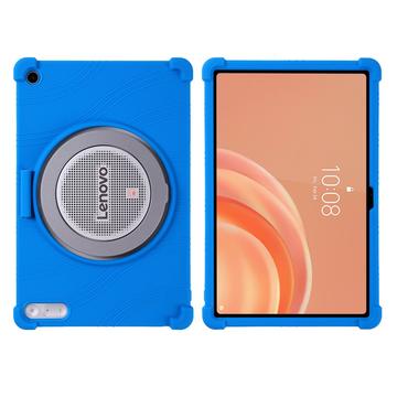 Lenovo Tab Plus Gen 2 -iskunkestävä silikonikotelo, jossa kynänpidin - tummansininen