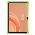 Lenovo Tab Plus Gen 2 -iskunkestävä silikonikotelo, jossa kynänpidin - vihreä