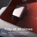 Lisen B104 4-in-1 -autolaturi, jossa on sisäänvedettävät USB-C- ja Lightning-kaapelit - 45W