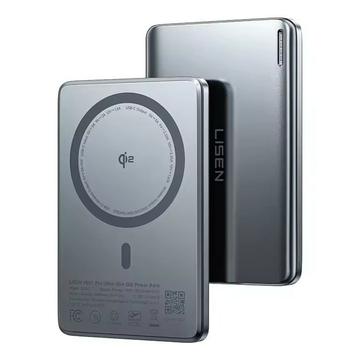 Lisen P601 Pro Ultra Slim 5000mAh magneettinen varavirtalähde - musta