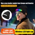 M1-BTD4 LED pipo hattu Bluetooth 5.4 & Stereo kaiuttimet - musta