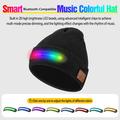 M1-BTD4 LED pipo hattu Bluetooth 5.4 & Stereo kaiuttimet - musta