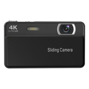 M15 4K-digitaalikamera - 2.8" näyttö, 64MP, 16-kertainen zoom, automaattitarkennus, 32 Gt:n muistikortti - musta