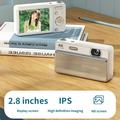 M15 4K-digitaalikamera - 2.8" näyttö, 64MP, 16-kertainen zoom, automaattitarkennus, 32 Gt:n muistikortti - valkoinen