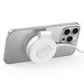 M40 2-in-1 magneettinen langaton laturi iPhonelle, Apple Watchille, AirPodsille - 25W/5W - Valkoinen