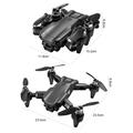 M9 Harjaton moottori FPV Drone kahdella HD-kameralla, esteiden välttäminen - musta