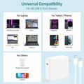 MacBook Pro 16/15" USB-C-laturi - 96W - USB-C-kaapeli - valkoinen