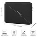 MacBook Pro/Air 15" Haweel HWL7016 -kannettavan suojakotelo - musta