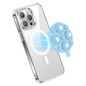 MagSafe-silikoninen imukuppipidike puhelimelle - taivaansininen